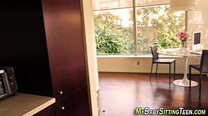 Point Of View Aupair Gets Cum Sprayed On Her Ass