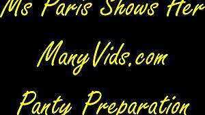 Ms Paris Rose Shows Her Sold Panty Preparation with Nipples Pussy Panties Roleplay Pierced Nipples Masturbation Shaved Pussy Hairless Piercing Amateurs