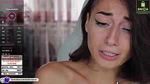 Darsy engages in intriguing web chat masturbation session