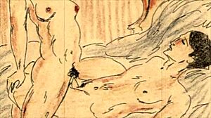 Vintage EROTIC Illustration From Retro Anime Hentai Cartoon
