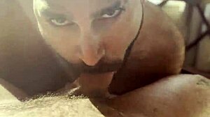 this little bear begged for my cock at home