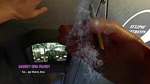 Hot black haired babe wants to dance before I fuck her!