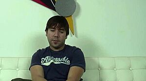 Joey tries gay sex with a black guy for the first time.