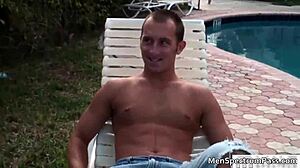 Horny gay threesome with sucking and anal