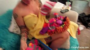 Christy Mack gets fucked by Nick Manning behind the scenes