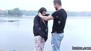 Glamorous Skinny Nympho Gets Her Yummy Pussy and Small Anus Poked Hard