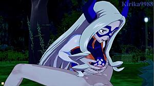 tsuyu asui and mt lady fuck izuku midoriya in my hero academia hentai