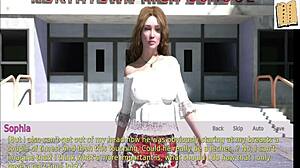 A wife and stepmother play a game together.