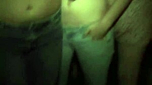 Wild wet t-shirt contest turns into hardcore outdoor banging.