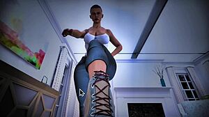 Femdom hentai kráľovná ovláda slabého chlapa