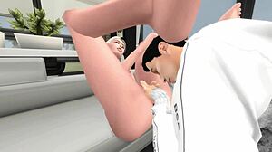 Sused zavolaný na footjob s pančuchami, 18-ročná cunnilingus zábava.