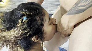 I masturbate alone with two dildos.