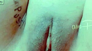 closeup of amateur pussy fingering.