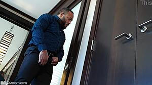 Black Cock Stretches Adrian's Tight Ass in Steamy Shower Scene