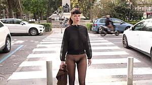 blonde babysitter slips with husband's friend again