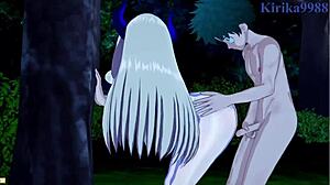 tsuyu asui and mt lady fuck izuku midoriya in my hero academia hentai