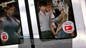 Academy 214 game with anime hentai elements