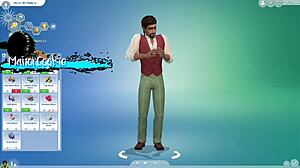 Hey, messing around with my curvy Sims 4 neighbor!