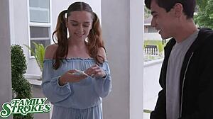 Disciplined Stepdaughter Lily Glee Dicked Down