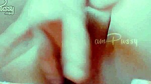 closeup of amateur pussy fingering.