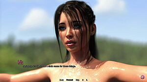 Crazy step sister caught swimming naked!