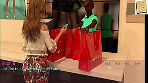 A wife and stepmother play a game together.