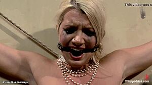 Lesbian Slut Whipped Hard and Fucked in Kinky Session