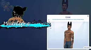 Hey, messing around with my curvy Sims 4 neighbor!