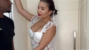 Japanese Hotwife Lina Nakamura Creampied by Security Before Wedding