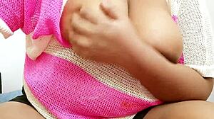 Sexy Amateur Babe with Big Tits Poses