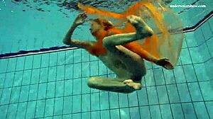 i watch nastya strip in the pool