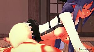 eris and roxy engage in intense threesome sex in mushoku tensei full movie fantasy