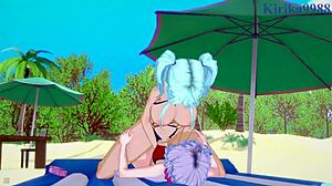 cagliostro and chris yukine in symphogear hentai adventure