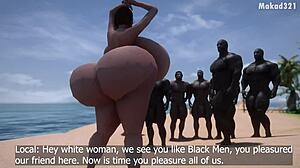 Valkoinen milf pettää miestään bbc:llä afrikka hentain