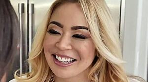 asian-milf has lesbian sex with hot brunette teen 😍