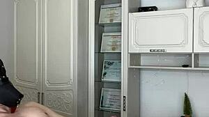 wow, 9 clients cum during waxing with master sugarnadya!