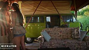 Relentless hippie drilled me hard at Woodstock for three days