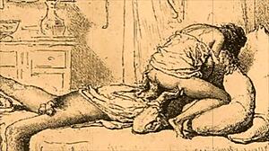 vintage erotic illustration from retro anime comic hentai