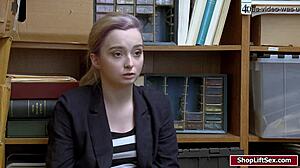 Shoplifter's Shaved Pussy Gets Banged Hard Doggystyle! 😲