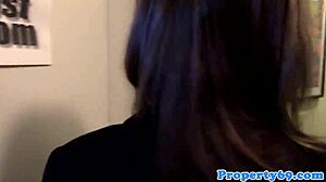 Realtor Beauty With Tan Lines And Piercings Dickrides In Pov Close-Up To Seal The Sale