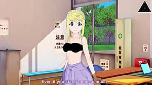 Teen winry gives fast handjob to edward in full metal alchemist anime