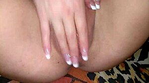 fucked my wife in lingerie, feeling deep emotions as i cumshot on her pussy close-up.