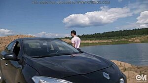 Naked men wash car, end with gay jerk and cumshot 😏