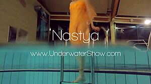 i watch nastya strip in the pool