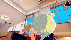 Teen winry gives fast handjob to edward in full metal alchemist anime