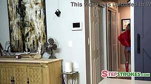 Step justice league comes to stepsons aid in cosplay adventure with leather and group scenes.