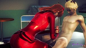 is asuka femboy ready to swallow that cum in evangelion?