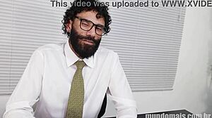 comi o cara que me entrevistou com big cock hairy gay action