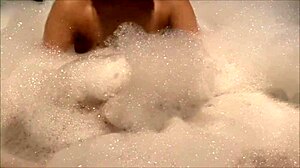 Perverted couple fucks in bubble bath!