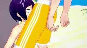 Momo Yaoyorozu And Kyoka Jiro Fuck Izuku Midoriya In Creampie Sex